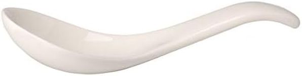 Soup Passion Asia Spoon Set of 2 by Villeroy & Boch - Premium Porcelain - Dishwasher and Microwave Safe - 5.75 Inches,White