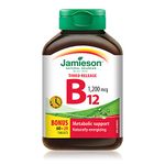 Jamieson Vitamin B12 (Cobalamin) 1200mcg, Timed Release, 80tablets