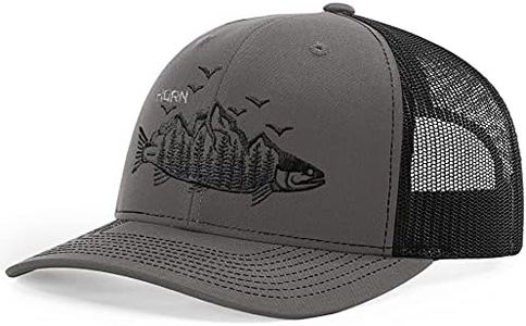 HORN GEAR Trucker Hat - Trout Hat Edition (Gray/Black)