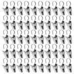 Teenitor 50 PCS Stainless Steel Curtain Clips With Hook for Curtain, Photos, Home Decoration Outdoor Party Wire Holder