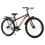Leader Beast 24T IBC Premium Kids MTB Cycle | Rigid City Bike/Kids Cycle with Inbuilt Carrier | Single Speed Bicycle with 16 Inch Frame - Ideal for 10 + Years - Matt Black