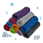 10 Pack Cooling Towel Ice Towel Workout Towel, Soft Breathable Sweat Towel for Sports, Yoga, Gym, Golf, Camping, Running, Fitness, Workout & More Activities