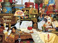 Buffalo Games - Charles Wysocki - Maggie The Messmaker - 1000 Piece Jigsaw Puzzle for Adults Challenging Puzzle Perfect for Game Nights - Finished Puzzle Size is 26.75 x 19.75