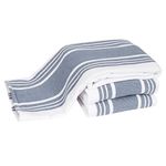 All-Clad Dual-Purpose Kitchen Towels: Highly Absorbent, Super Soft Long Lasting - 100% Cotton, 17"x30" Dish Towels for Cleaning & Drying Dishes, Pans, Glassware, or Countertops, 3-Pack, Cornflower