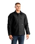 Berne Men's Heritage Chore Coat,Duck, Medium Regular, Black