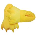 FashionFits Unisex Soft Plush Home Slippers Animal Costume Paw Claw Shoes Yellow M