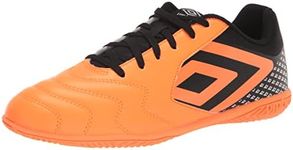 Umbro Men's Sala 5 Ic Indoor Soccer Shoe, Orange/Black/White, 11