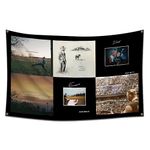 Eksent Zach Singer Bryan Flag Tapestry Country Music Album Cover Collage Tapestry Funny Tapestry Wall Hanging 3x5 Ft