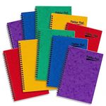 Pukka Pad, Bright Pressboard A5 Pad – 10 Pack of Side-Bound Wire-Binding Notebooks with 120 Pages of 80GSM Paper, Pressboard Cover, and Elasticated Closure – Assorted Colours