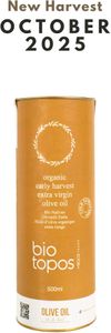 Biotopos Organic Early Harvest Extra Virgin Olive Oil, Koroneiki, 500ml Tin