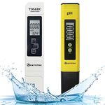 KETOTEK Digital pH TDS & EC Temp Meter for Water, pH Pen and PPM Tester TDS-EC-Temperature Meter, PH Tester with 0-14.00pH and 0.01 Accuracy, TDS EC PH Meters for Aquarium, Hydroponic, RO System