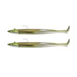 Fiiish Crazy Paddle Tail 15cm, 20g - Double Combo Off Shore - Kaki - 2 Pieces