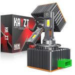 KAYZT D3S D3R LED Headlight Bulbs 20000 Lumens, 600% Brightness, 120W High Power, 6500K Cool White, Extremely Bright Conversion Kit, of 2