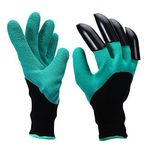 YeBon 2Pair Garden Gloves with ABS Plastic Fingertips Genie Gloves As Seen On TV Breathable, Waterproof Nitrite Free & Thorn Resistant Working Gloves For Women & Men (2 Pair)