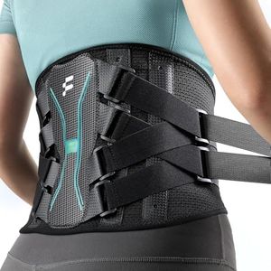 Fitomo Back Brace for Lower Back Pain - Lumbar Support with Carbon Fiber Stays & Removable 3D Pad- Sciatica, Herniated Disc, Scoliosis Relief - Adjustable Posture Corrector for Men and Women at Work