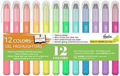 Feela 12 Colors Bible Gel Highlighters, Bible Gel Highlighter Markers Study Kit, Good For Highlighting Journal School Office