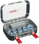 Bosch Professional 9 pcs. Hole Saw Special for Sheet Metal Set (for plumbing, Ø 22-64 mm, Accessory Drill)