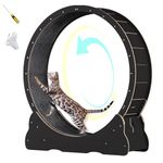 OKSTENCKA 39.3" Cat Treadmill for Indoor use Large Cat Exercise Wheel Low Noise Cat Wheels Suitable for Cat Fitness and Health A Cat Running Wheel Suitable for Pet Weight Loss and Daily Exercise.