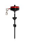 Lixit Bracket Mount and Stake Retractable Leash Tie Outs for Dogs (Stake, Large)