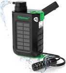 Greeshow Electric Portable Water Filter Camping - Solar Powered, Hand Crank, USB Charging, Water Purifier Survival with Emergency Light for Hiking Backpacking Travel Outdoor, Phone Charger, GS-2811