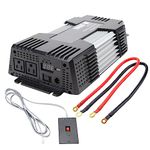 Amazon Basics 1000W Car Power Inverter 12V to 110V for Vehicles, Grey