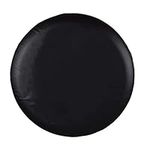 Jayke Joy Spare Tire Cover, Black Wheel Cover PVC Leather Waterproof Dust-proof Universal Fit for Jeep, Trailer, RV, SUV, Camper and Vehicle (14 inch)