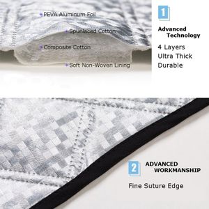 BEEWAY Car Windshield Cover – All-Weather Frost and Sun Protection