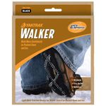 Yaktrax Walk Ice & Snow Grips For Walking Shoes, Elastic Rubber Strap & 1.2mm Steel Coils, Provides Traction In Ice & Snow, Black, Large