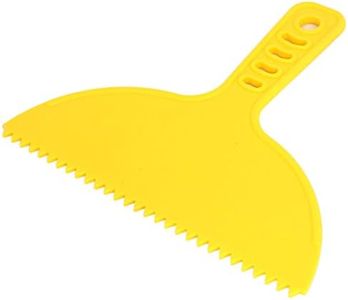 uxcell Wall DIY Decoration Painting Grain Pattern Graining Comb Tool Yellow