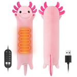 Axolotl Heating Pad for Period Cramps & Menstrual Pain Relief, Portable Electric Heat Pads USB Powered, Cute Stuff Stuffed Animals for Women Mom Teen Girls, Funny Birthday Christmas Axolotl Gifts