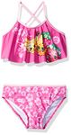 Shopkins Big Girls' Tankini, Pink, 4