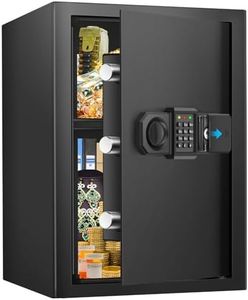 2.8 Cuft Large Fireproof Safe Box for Home, Digital Security Home Safe Fireproof Waterproof with Programmable Keypad, Spare Keys and Alarm System, Anti-Theft Fire Safe for Money Firearm Medicines