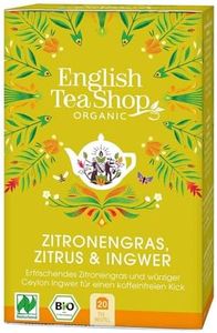 English Tea Shop Organic Lemongrass Ginger and Citrus Fruits Teabags