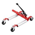 VEVOR Wheel Dolly, 1500 LBS Car Wheel Dolly Jack, Mechanic Lift with Ratcheting Foot Pedal, Vehicle Positioning Hydraulic Tire Jack, Ratchet Type Tire Skates, for Vehicle Car Auto Repair Moving
