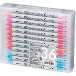 Kuretake Zig Twin Tip Marker Clean Color f, 36 Color Set (TCS-6000T/36V)