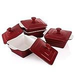AVLA 4 Pack Ceramic Soup Bowls with