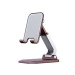 FINGERS Hold-Me-Up Portable Universal Mobile Stand (Angle & Height Adjustable, Compact & Foldable, Anti-Slip & Anti-Shake Design, Compatible with Smartphones & Tablets) (Mocha Maroon)