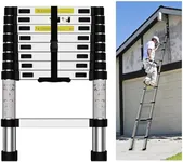 Telescoping Ladder,12.5 FT Aluminum