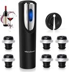 MetroTesco Electric Wine Preserver Vacuum Pump, Wine Saver Pump with 6 Wine Bottle Stoppers + 1 Foil Cutter, Gift Sets for Wine Lovers Keep Wine Fresh