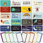 Best Paper Greetings Lunch Box Notes, Inspirational and Encouraging Cards for Kids (4x2.3 In, 60 Pack)