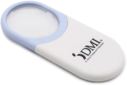 DMI LED Magnifying Glass with Light for Reading, Batteries Included, 3X Magnification, Helpful Daily Living Aid