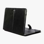 Enthopia Case Cover for Old MacBook Air 13 inch Case (2010 to 2017 Release - Model A1466/A1369) - Vegan Leather Folio Cover - Black