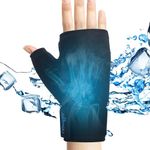 NEWGO Wrist Ice Pack, Flexible Gel Hand Ice Glove, Hot Cold Therapy, Adjustable Strap for Pain Relief of Carpal Tunnel, Arthritis, Swelling & Bruises