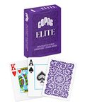 Copag Elite 100% Plastic Playing Cards, Poker Size Jumbo Index Single Deck (Purple)