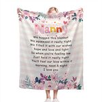 IENDY Nanny Gifts for Grandma Flannel Throw Blanket Nanny Blanket from Grandchildren Granddaughter Grandson Grandkids, Gift for Mother's Day Birthday Gift for Nanny Best Nanny Gift 60"x80" A003