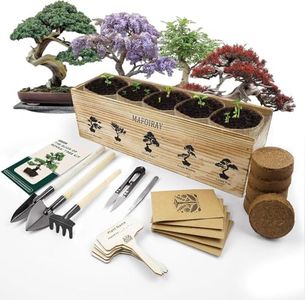 Bonsai Tree Kit, 5 X Unique Japanese Bonsai Trees, Include Bonsai Tree Seeds, Tools, Complete Indoor Bonsai Starter Kit for Growing Bonsai Plants, Gardening Gifts for Women & Men