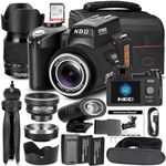 NBD Digital SLR Camera Kit 33MP DSLR Camera for Photography，Autofocus 1080P HD Vlogging Camera with 24X Telephoto Lens,0.5X Wide Angle Lens,
