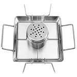 BELLE VOUS Beer Can Chicken Roaster Stand - Stainless Steel Vertical Rack Barbecue Accessory - Chicken Roaster/Holder with Drip Pan for Oven, Grill, BBQ & Smoker - Dishwasher Safe