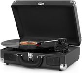 DIGITNOW!Three Speeds Turntable Retro Record Player with Built-in Stereo Speakers, Supports USB, RCA Output , Headphone Jack , MP3 , Mobile Phones Music Playback,Suitcase Design