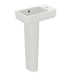 Ideal Standard i.Life S 45cm Full Pedestal Cloakroom Sink/Basin, 1 Tap Hole, T518601, White